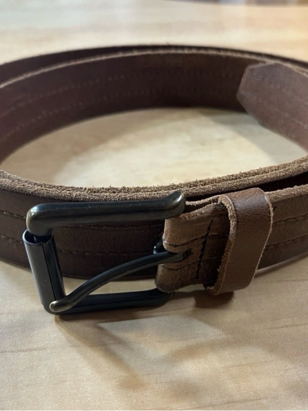 Wrangler Men's Leather Belt Brown Size 50